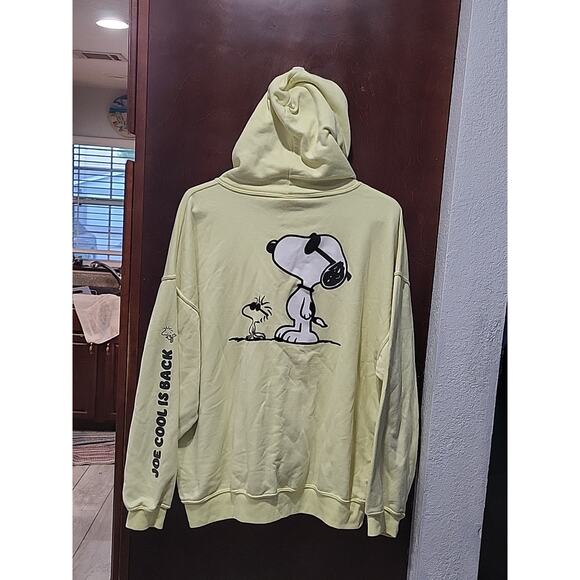 Snoopy Joe Cool Sweat Shirt Hoodie Vintage Size XL - Picture 2 of 14